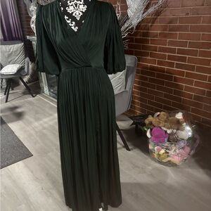 Elegant green Maxi Dress